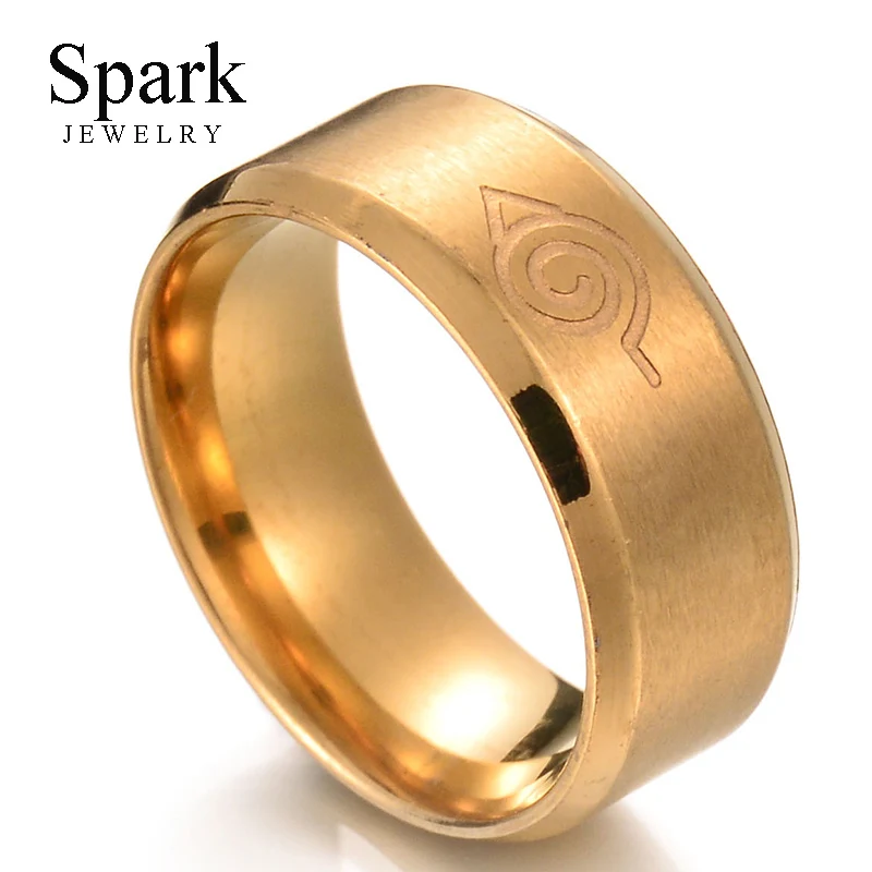 SPARK Hot Animation Naruto Trendy Charming Jewelry Stainless Steel Ring