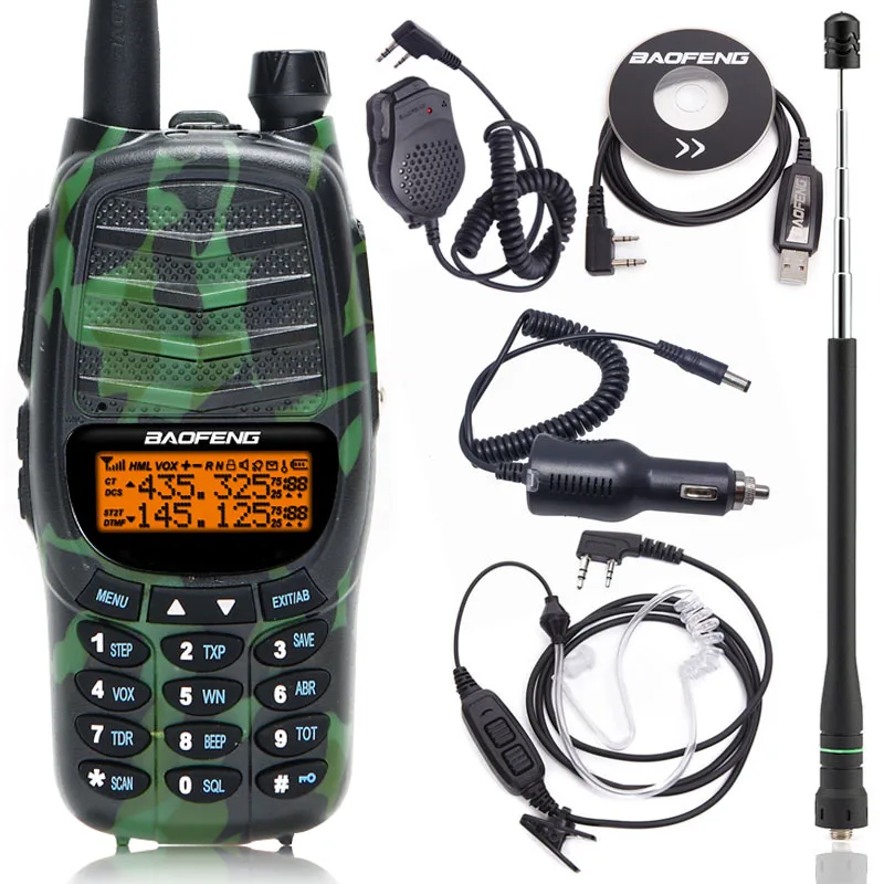 Baofeng UV-X9 Plus Walkie Talkie 10 Вт Высокая мощность двойной PTT двухдиапазонный VHF/UHF10km большой диапазон Модернизированный UV-82 Ham радио - Цвет: as pic show 2