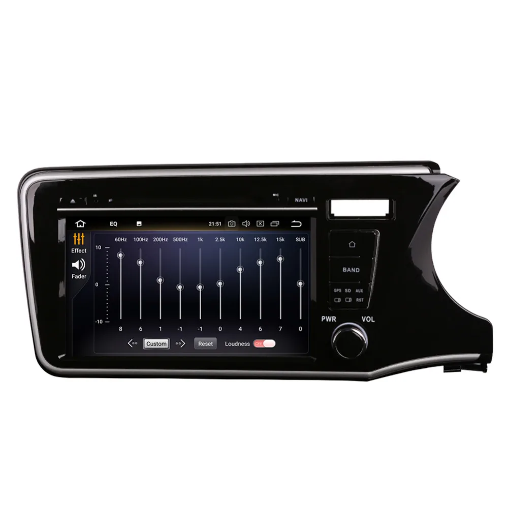 Perfect 9 Inch Android 9.0 Octa Core 4G Car GPS Navigation For Honda City Right Hand Driving 2014-2019 Car DVD Player Bluetooth WIFI AUX 10