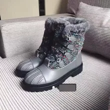 Bottes de Marque De luxe Chaude De Mode Talons hauts Hiver Chaud Laine Mi-mollet Femmes Bottes Dentelle Up Tricot Cheville Chaussures