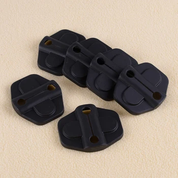 

DWCX High Performance 6Pcs 4Door Car Door Lock Protective Cover Decoration ABS Black Accessories Fit For Jeep Wrangler JL 2018