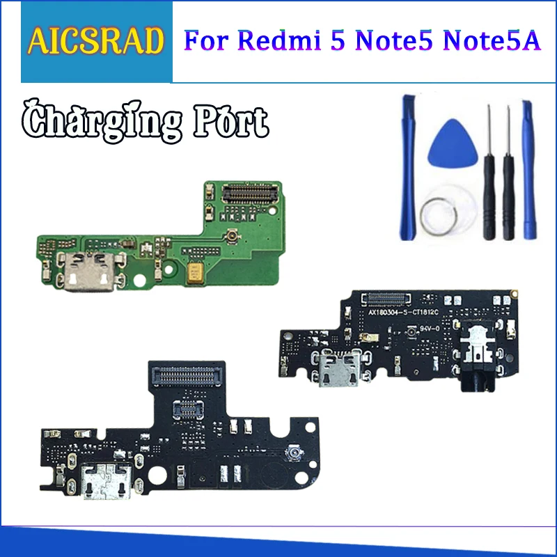 

Charging Port for XiaoMi RedMi 5 Redmi note 5 redmi note 5A USB Dock Charging Port + Mic Microphone Moto Module Replacement