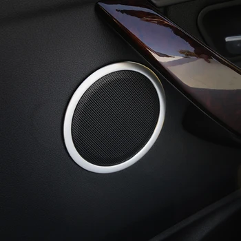 

4pcs Stainless Fit For BMW 3 Series F30 F31 GT F34 13-17 & 4 Series F32 F33 F36 2014-2017 Door Speaker Cover Ring Trim