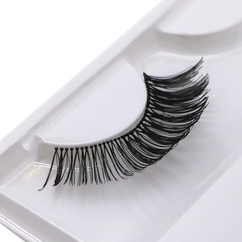 10 пар Толстые натуральные перекрестные накладные ресницы прозрачные