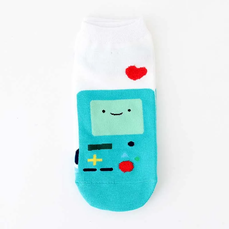 Забавные носки с принтом аниме, оригинальные женские носки из дышащего хлопка в стиле хип-хоп, Забавные милые женские носки, подарки для женщин - Цвет: 4