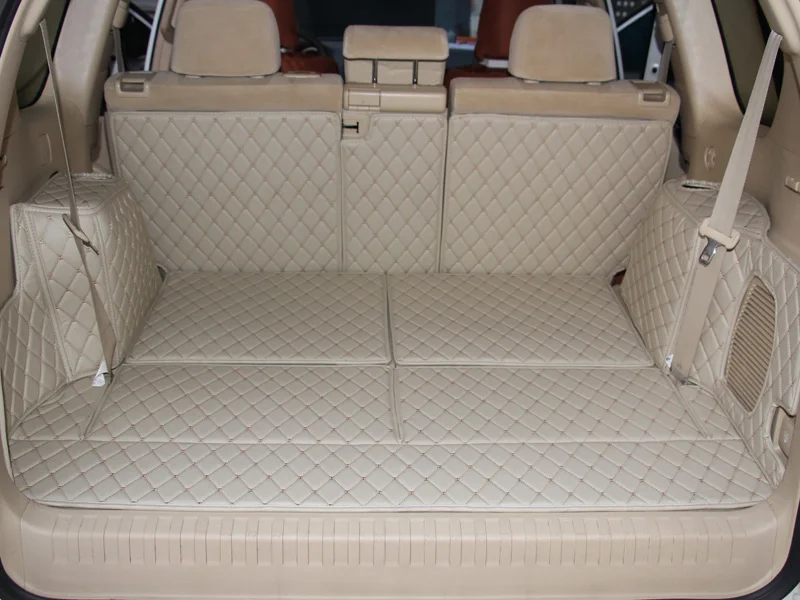 Best! Special trunk mats for Toyota Land Cruiser Prado 150 7 seats 2018