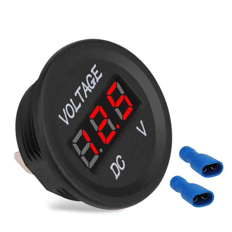 DC 12V 24V Digital Car Motorcycle Voltmeter Gauge Volt Meter Gauge