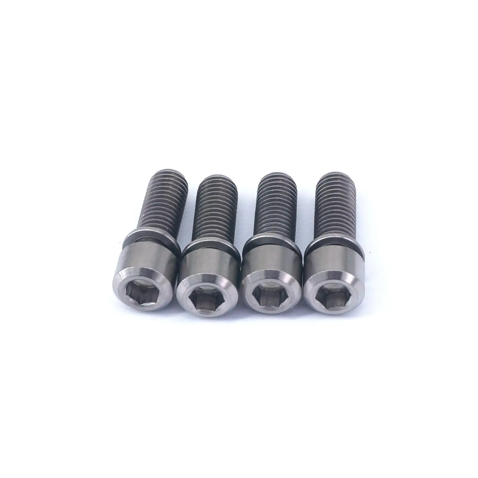 

4x M7x18mm Ti GR5 Titanium Socket Cap Head Bolts & Washer For Bike Head Tube