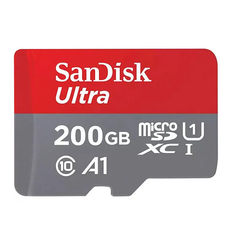 Карта памяти SanDisk Micro SD 32 Гб 16 Гб класс 10 UHS-1 MicroSDHC Mini SD карта 64 Гб 128 ГБ 256 ГБ MicroSDXC для смартфонов на базе Android - Емкость: 200GB