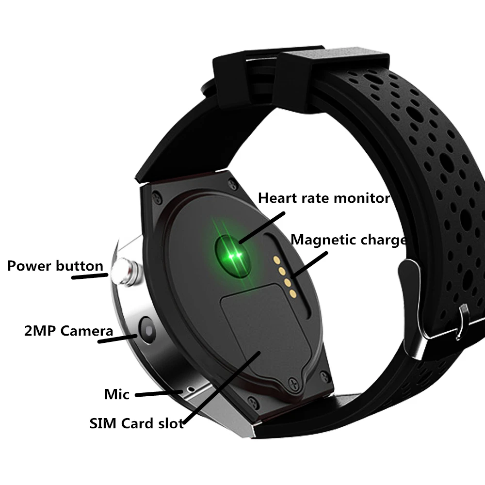 Smart Watch KW88 PRO For Samsung gear s3 with 2MP Camera 2GB RAM 16GB ROM SIM Card 3G WIFI GPS Smartwatch Heart rate monitor