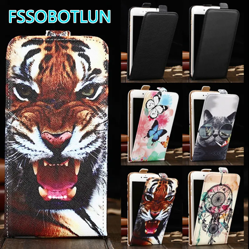 Чехол FSSOBOTLUN для Wiko Rainbow Lite качественный Вертикальный чехол телефона из