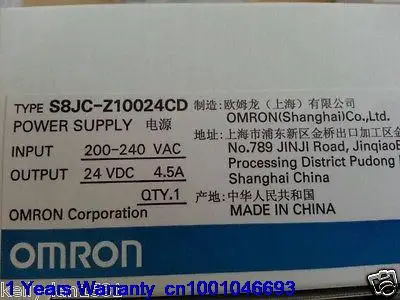 

DHL/EUB 5pcs Original for OMRON S8JC-Z10024CD 100W 24V switching power supply NEW 1PCS 15-18