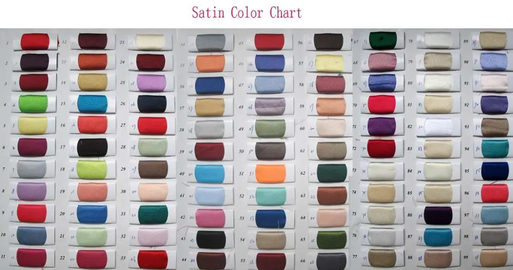 satin color chart