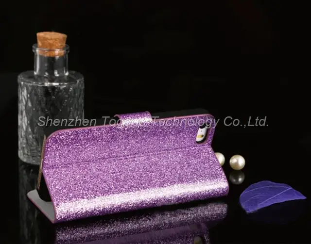 Custodia Portafoglio Per Redmi 10 Con Glitter E Portacarte - Foto 7