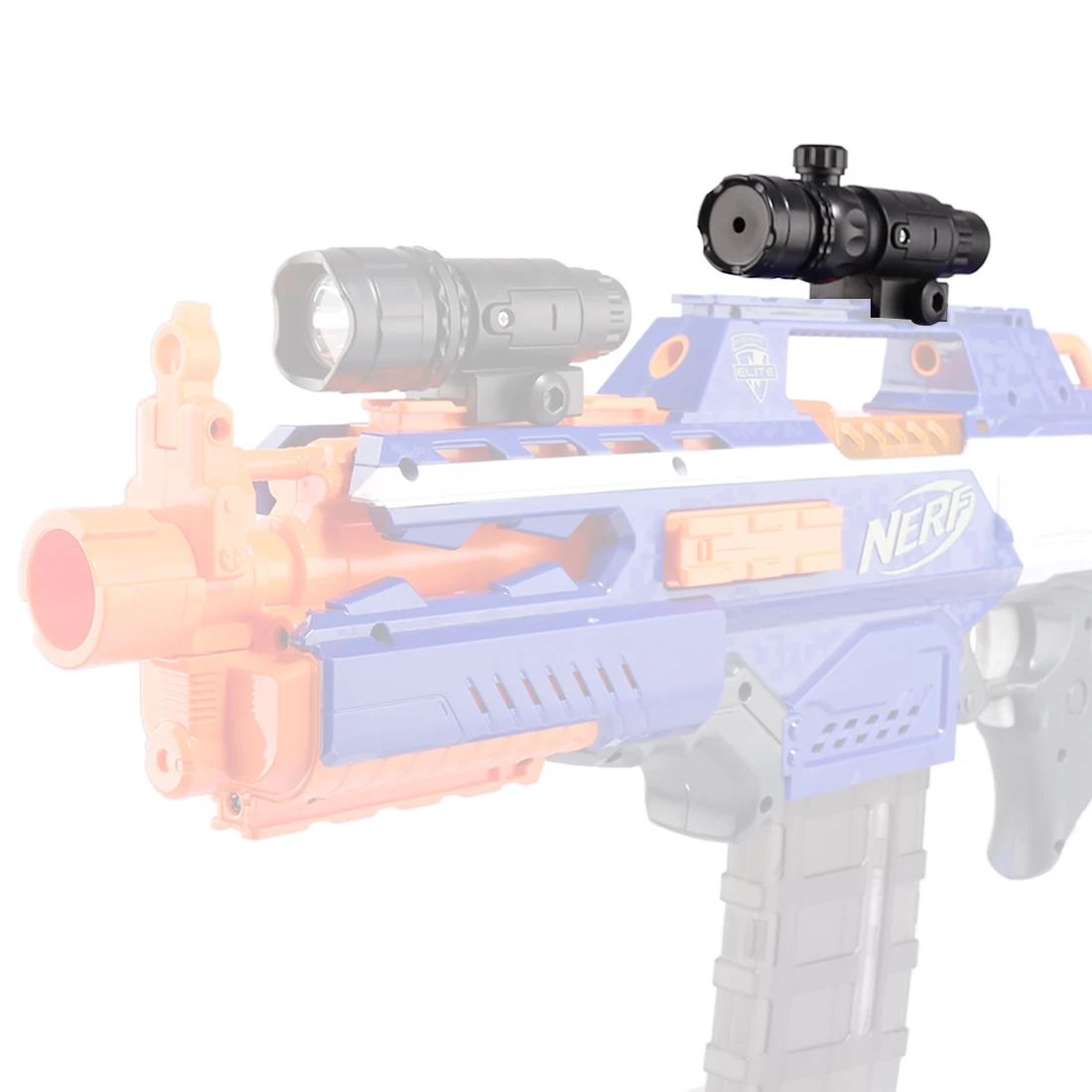 

Tactical Plastic Adjustable Infrared Laser Lamp Light for Nerf - Black