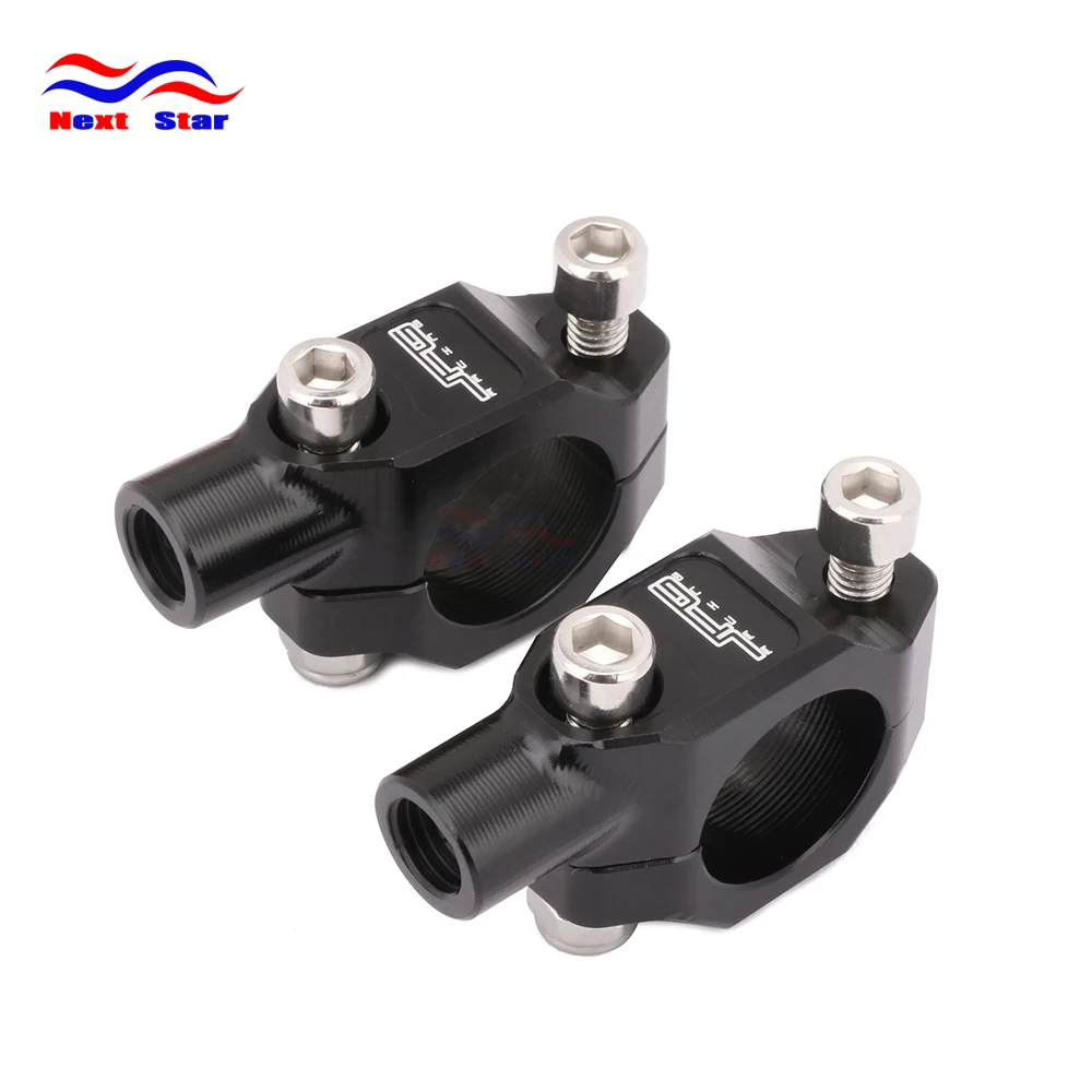 

M8 M10 Hand Thread Rotating Rod Clamp Rear View Mirror Cover Flameout Switch Base For KTM HONDA KAWASAKI YAMAHA Motorcycle ATV