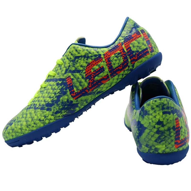 

LEOCI TF Soccer Shoes Sports Indoor Football Boots Soccer Futsal Cleats Zapatillas Futbol Sala Hombre Men Kids Boys futbol