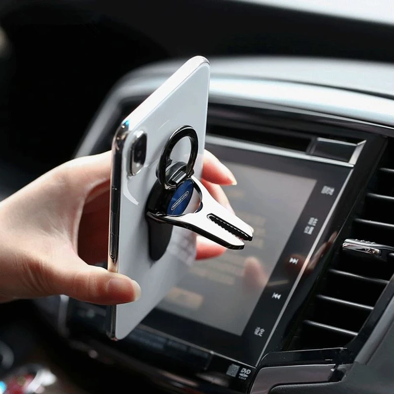 

Car Phone Metal Bracket Multi-function GM Air Outlet Ring Bracket Buckle Sticky Mobile Phone Bracket Finger Ring Phone Holder