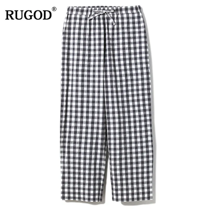 

RUGOD 2019 New Arrival Suits Couple Pajamas Sets Vintage British Style Long Sleeves Single Breasted Plaid Modis Pajamas Suits