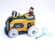Взрослая Коллекция Ретро заводная игрушка металлическая Оловянная трактор механическая игрушка заводные игрушечные фигурки модель Детский Рождественский подарок
