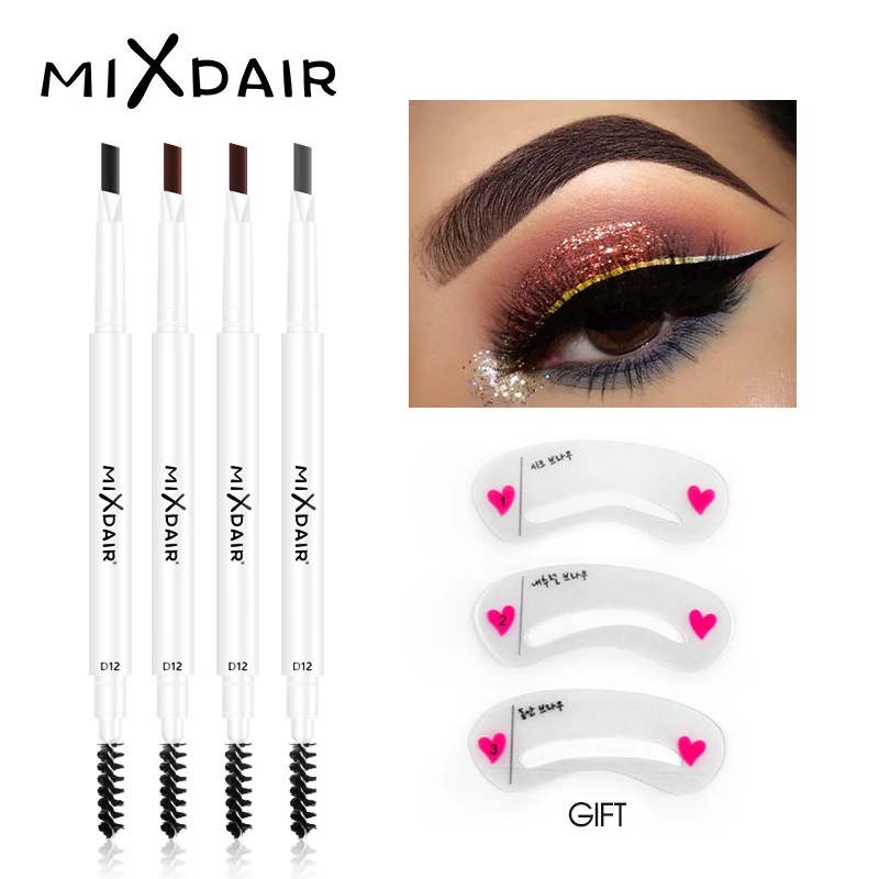 MIXDAIR натуральный карандаш для бровей водостойкий защита от пота с кисточкой