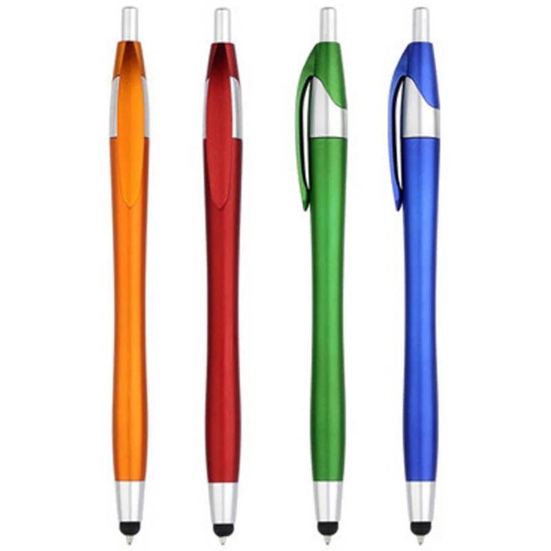 

10 Pieces Capacitance Pen 2 In 1 Useful Mobile Phone Touch Screen Stylus Painting Pen Writing Pens Office School Ballpoint Pen