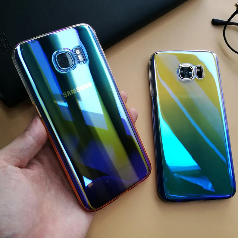 For Samsung Galaxy S8 Plus S7 Edge Hard PC Case Aurora ...