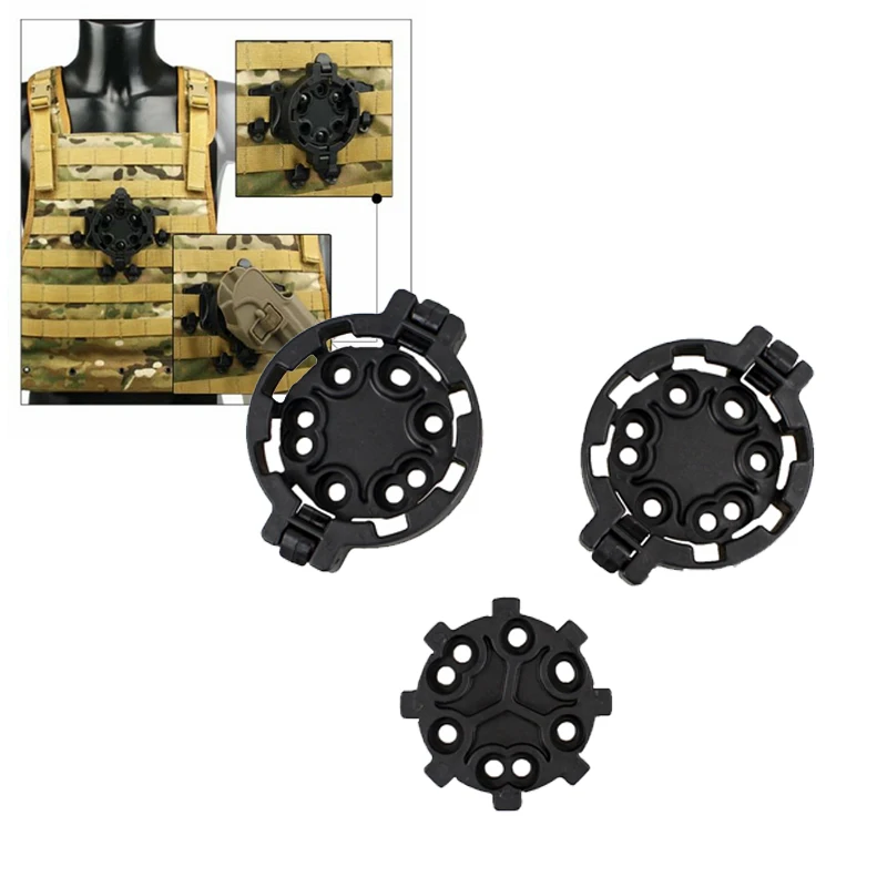 

Tactical Pistol Gun Holster Mount Quick Disconnect Kit QD Holster Platform Adapter 1 Female/Male