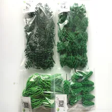 70pcs/lot architecture N scale model green mixed tree in 6-8cm for ho train layout and kits toy chirstmas tree