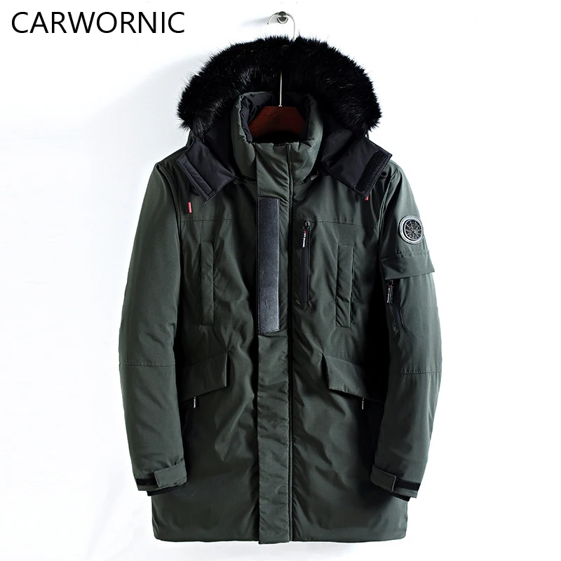 CARWORNIC New Winter Jacket Men Fashion Quality Polyester Windproof Thick Jacket Male Warm Soft Brand Clothing Hooded Coats CARWORNIC New Winter Jacket Men Fashion Quality Polyester Windproof Thick Jacket Male Warm Soft Brand Clothing Hooded Coats