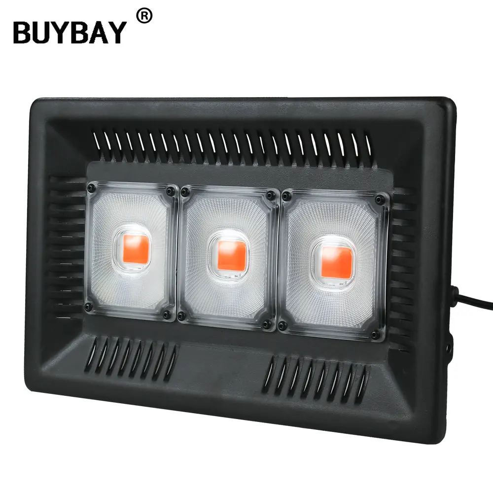 

BUYBAY Led Grow Light Full Spectrum 100W 200W 300W IP67 COB Grow LED Flood light for Plant Indoor Outdoor Hydroponic Greenhouse