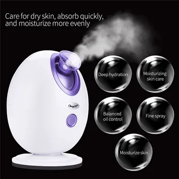 

Steam Ozone Facial Steamer Nano Face Sprayer Vaporizer Skin SPA Beauty Instrument Machine Whitening Moisturizing Exfoliating