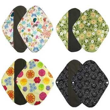 

New 1pcs Organic Bamboo Inner Washable Reusable Menstrual Pads Sanitary Pads Lady Cloth Pad Panty Liner Feminine Hygiene Pad