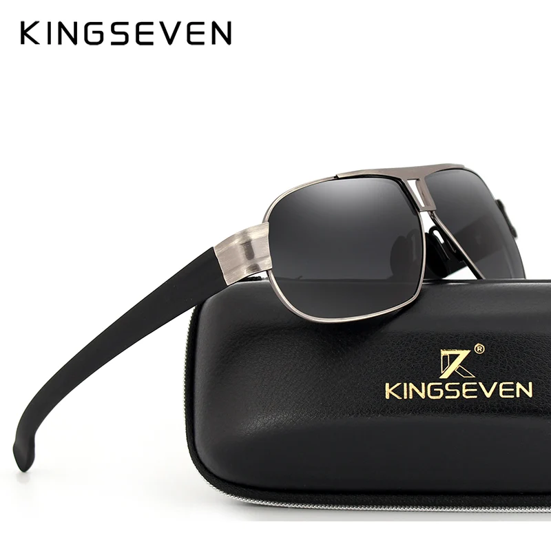 Солнцезащитные очки KINGSEVEN N7516 мужские Винтажные с поляризационными стеклами из