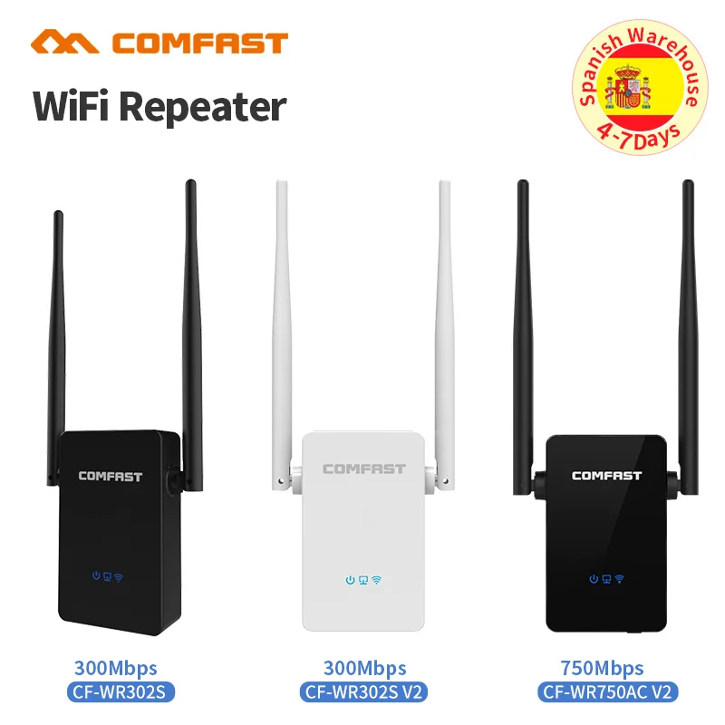 750-300 Мбит/с двухдиапазонный беспроводной Wi-Fi ретранслятор усилитель сигнала
