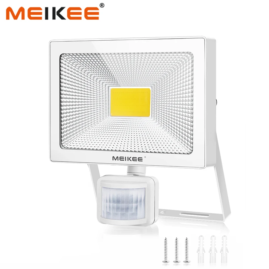 Comprar 10W 20W 30W 50W LED Luz de inundación con Sensor de movimiento AC110V 220V LED reflector IP66 impermeable al aire libre foco para jardín