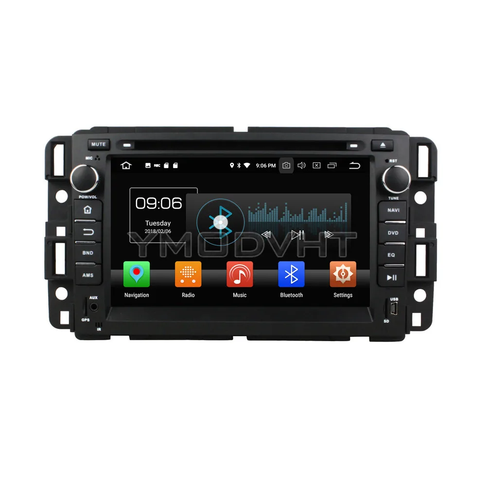 Top YMODVHT 7inch Android 8.0 Octa Core PX5 4GB RAM 32GB ROM Car DVD Player Radio Stereo GPS For GMC 2016 0