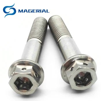 

Titanium bolts M8 M10 Ti Bolt Steel color Motor Bike Hexagon Hollow Flange Head screws Ti fastener 1 PIece