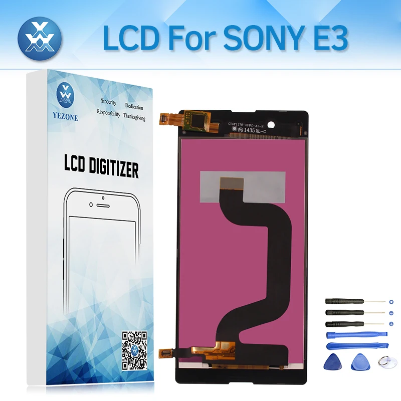 AAA Lcd Replacement For Sony Xperia E3 D2202 D2203 D2206 D2243 Display Touch Screen Digitizer Assembly 4.5&quot Phone Parts | Мобильные