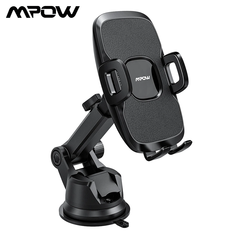 

Mpow Car Phone Holder Universal Dashboard Windshield Car Mount With 2 Suction Levels And Washable Gel Pad For iPhone 7 Xiaomi