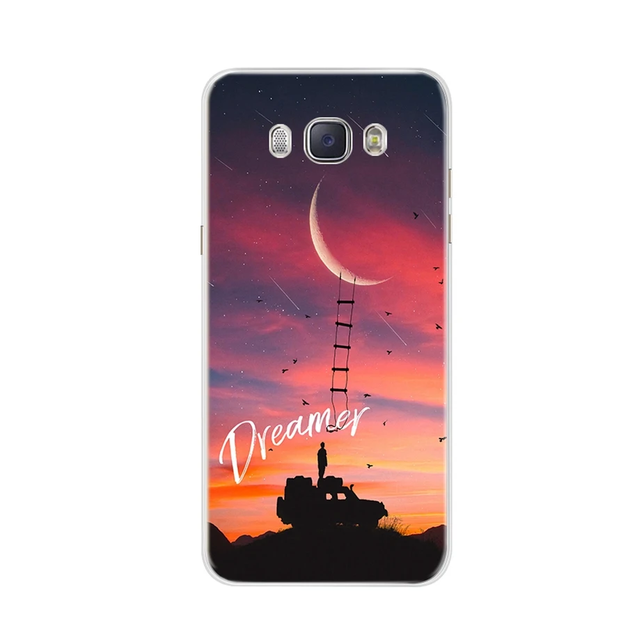 Для Funda samsung J5 чехол J510 J510F Мягкая силиконовая задняя крышка для Coque samsung Galaxy J5 J 5 чехол милый окрашенный бампер - Цвет: Изумрудно-зеленый