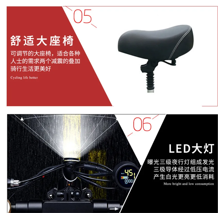 Clearance Electric bicycle 11 inch adult folding portable Lithium oil brake shock generation driving scooter explosion-proof vacuum tyre 11