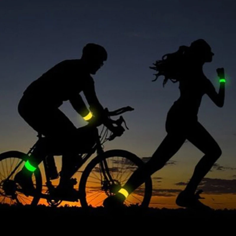 Ночной бег велосипед безопасности отражательная полоса на руку ремень Спорт на открытом воздухе