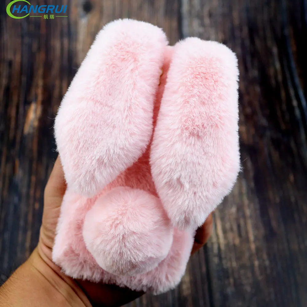 

3D Cute Cartoon Fluffy Rabbit Case For Huawei Mate 20 10 P20 P10 Lite P Smart y6 y9 prime 2018 8X Max Nova 3 3i TPU Cover Funda