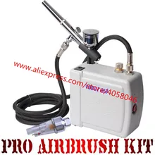 Аэрограф Двойного действия, воздушный компрессор, набор, Аэрограф, пистолет-распылитель для художественной живописи, макияжа, маникюрная модель, Воздушная кисть, инструмент для ногтей