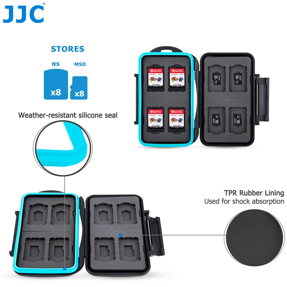 JJC водонепроницаемый чехол для карты памяти для джойстика Переключатель контроллер nintendo переключатель игровая карта микро коробка для SD карты