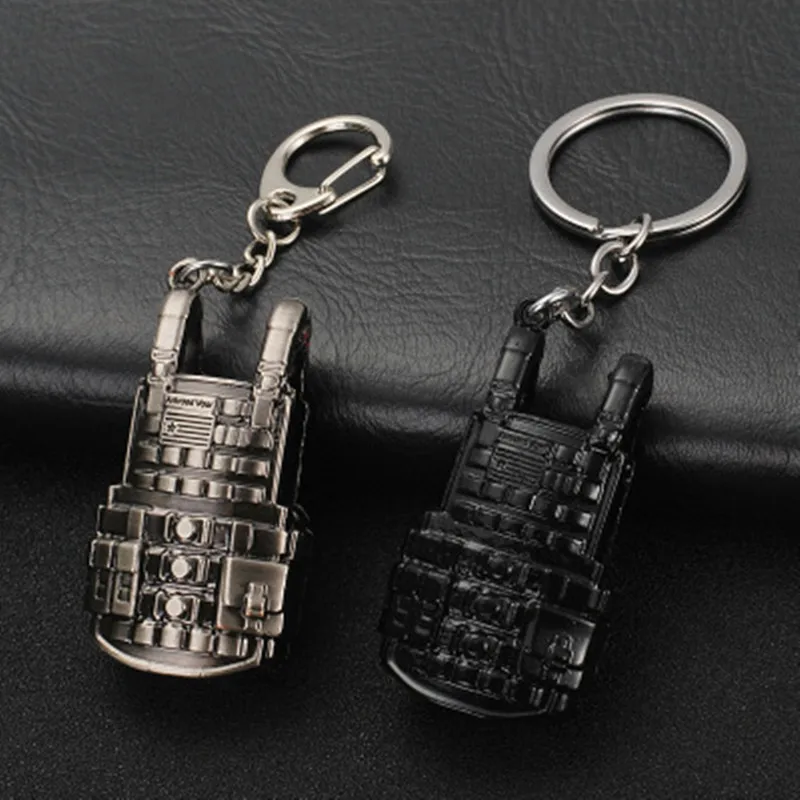 

PLAYERUNKNOWNS BATTLEGROUNDS Keychain PUBG Key Ring Level 3 Vest Military Body Armor Model Metal Car Key Chain Pendant Jewelry