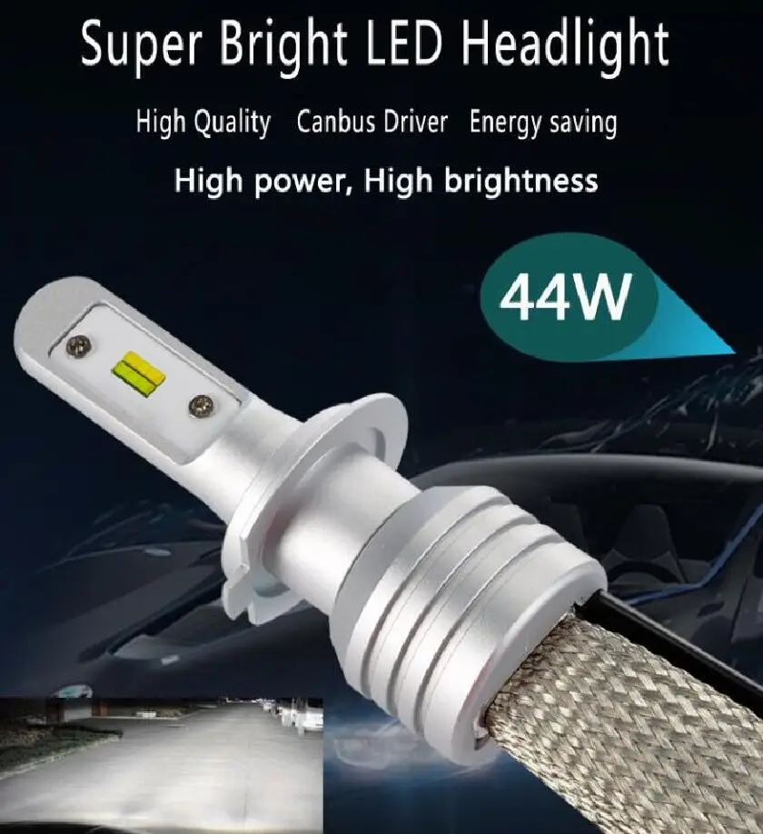 1 комплект H8 H9 H11 60 Вт 8000LM двухцветный S5 светодиодный фонарь LUMI ZES чипы