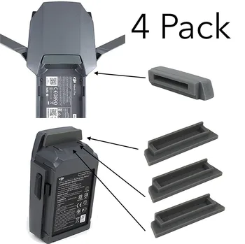 

4 Pack DJI Mavic Pro / Platinum Drone and Battery terminal water-resistant dust cover plug Accessory