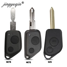 Jingyuqin entrada remota estuche para mando a distancia para Citroen Elysee Saxo Xsara Picasso Berlingo C2 C3 para Peugeot 106, 206, 306, 205, 405
